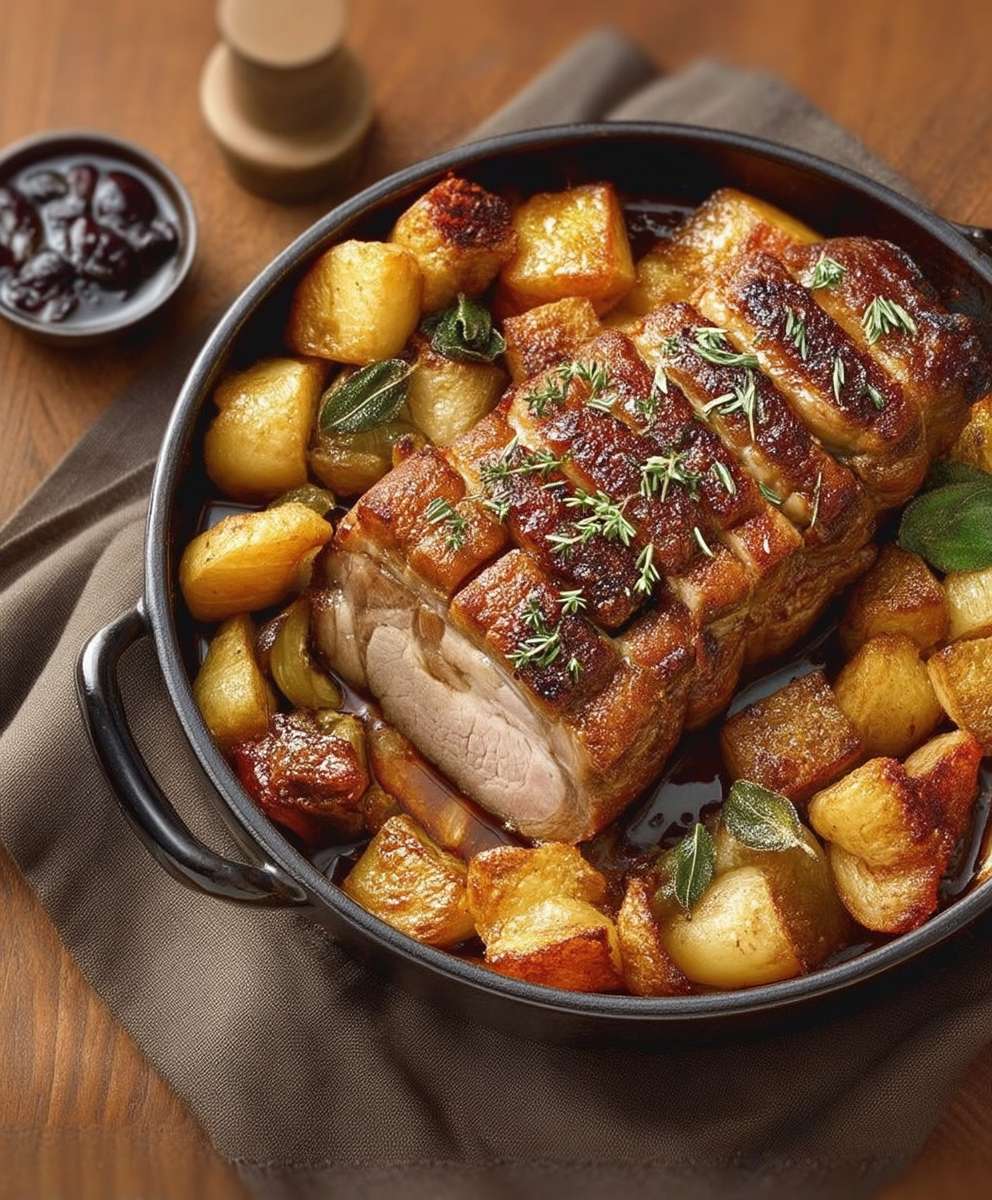 Rôti de porc cocotte