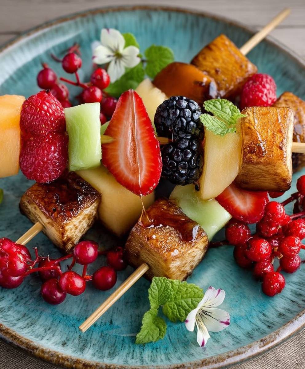 Brochettes de fruits