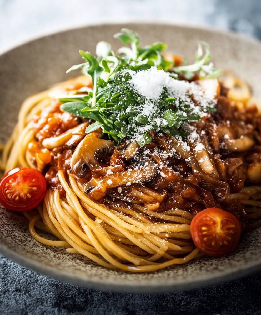Spaghetti bolognaise végétarienne