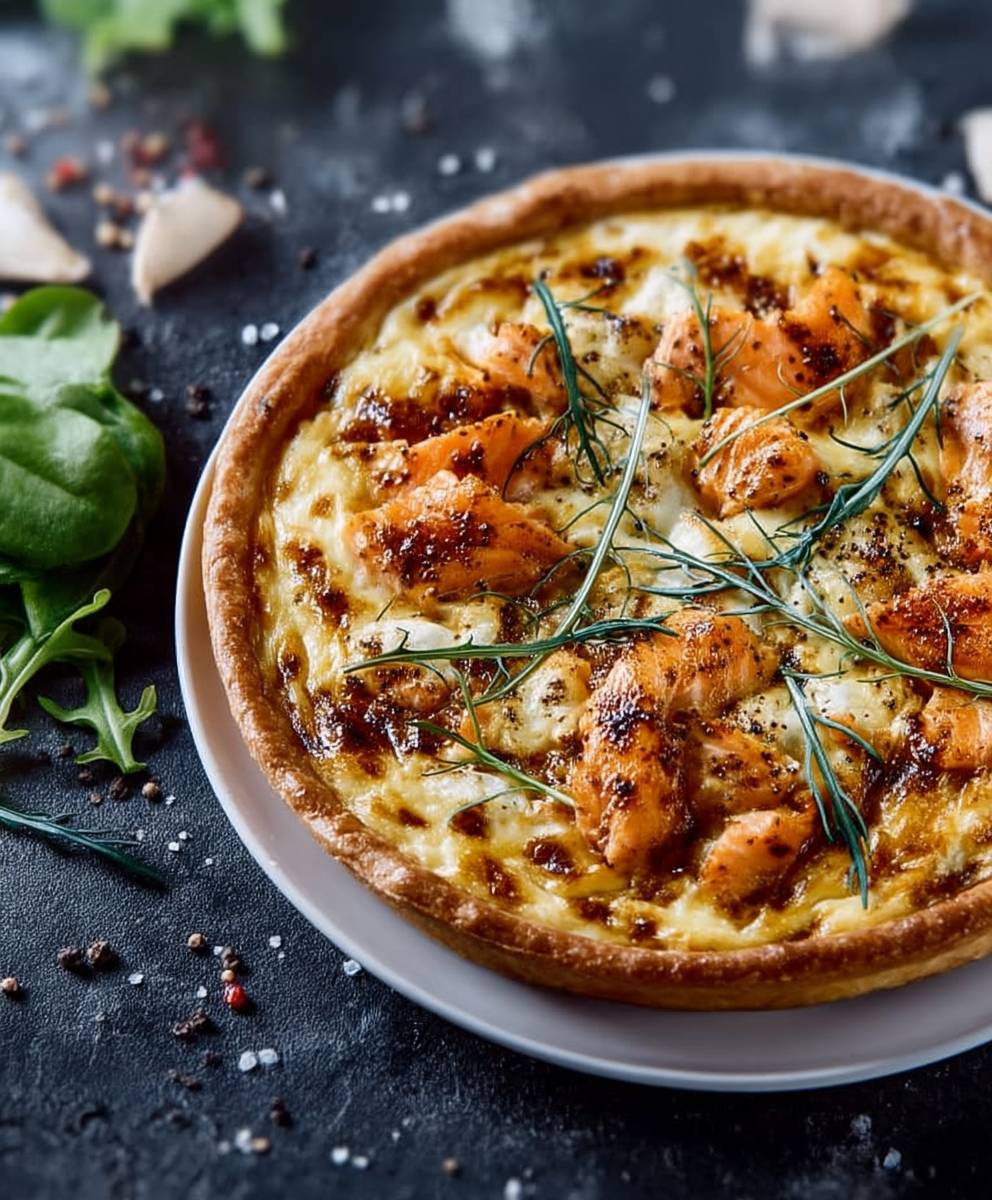 Quiche au saumon facile
