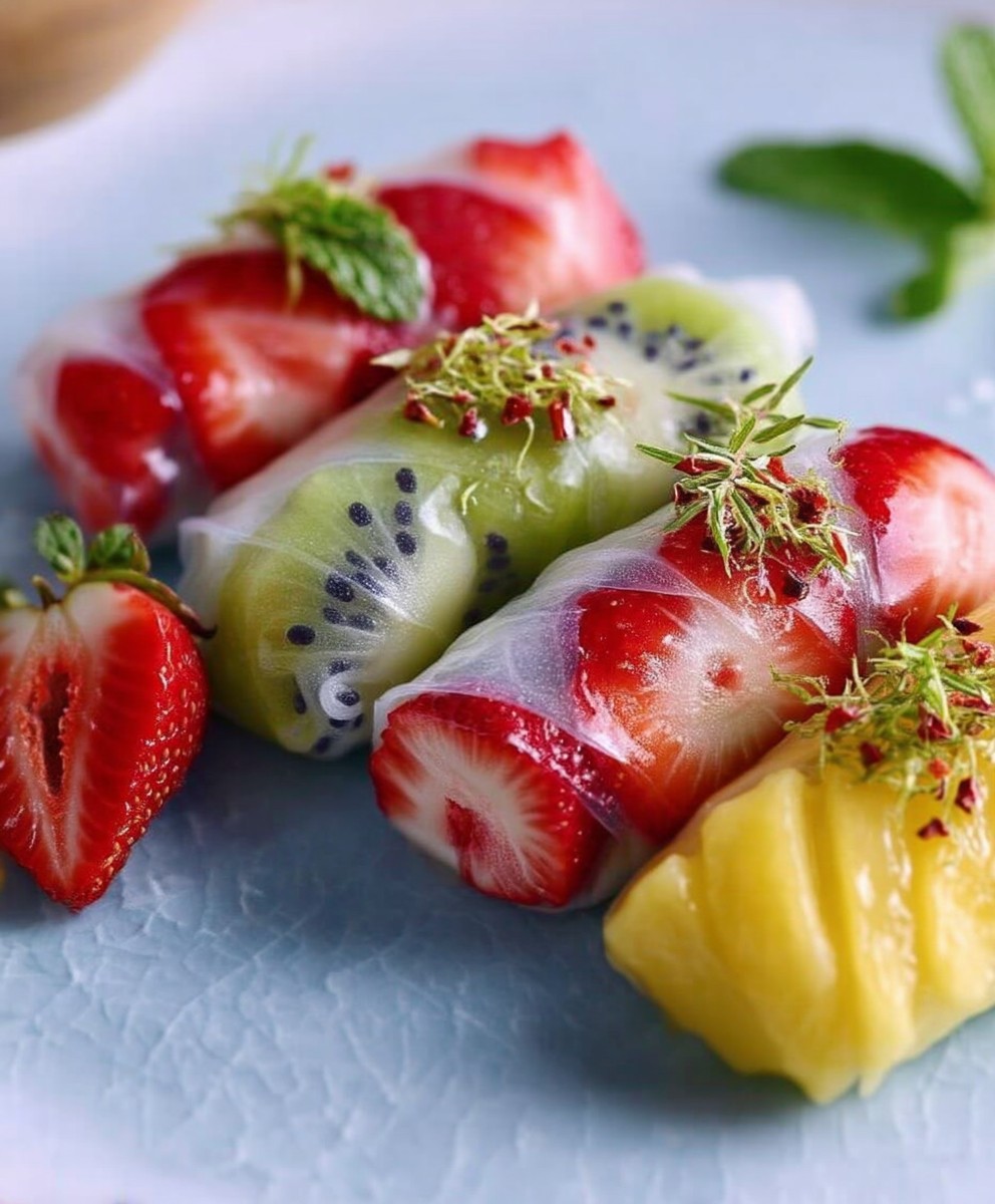 Rouleaux de fruits faciles