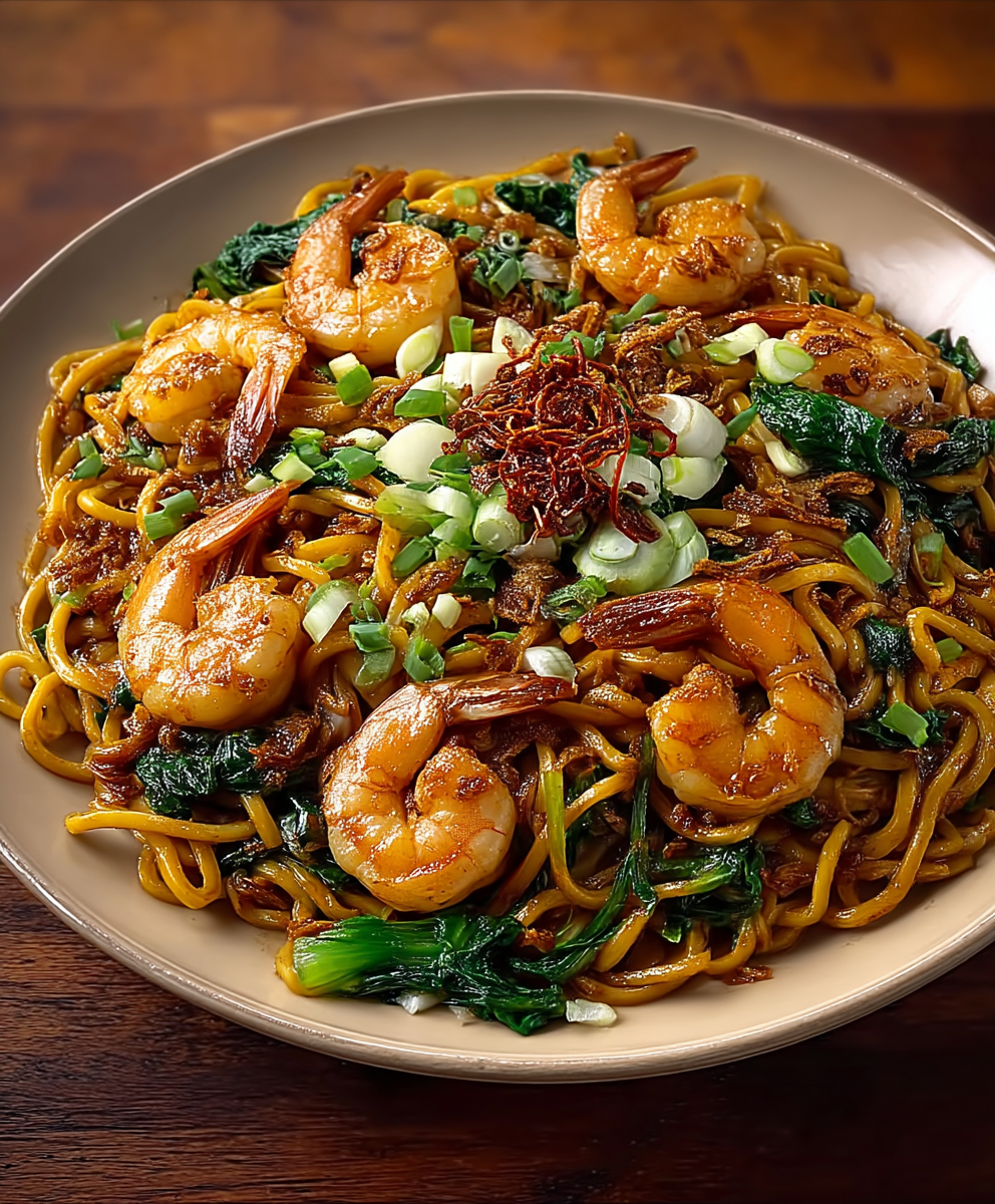 Nouilles chinoises aux crevettes
