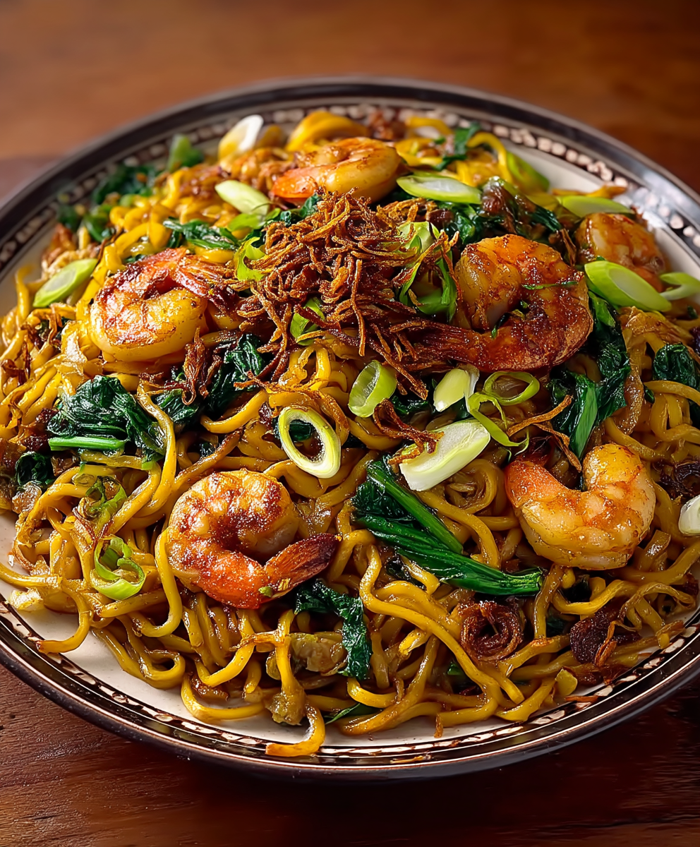 Nouilles chinoises aux crevettes