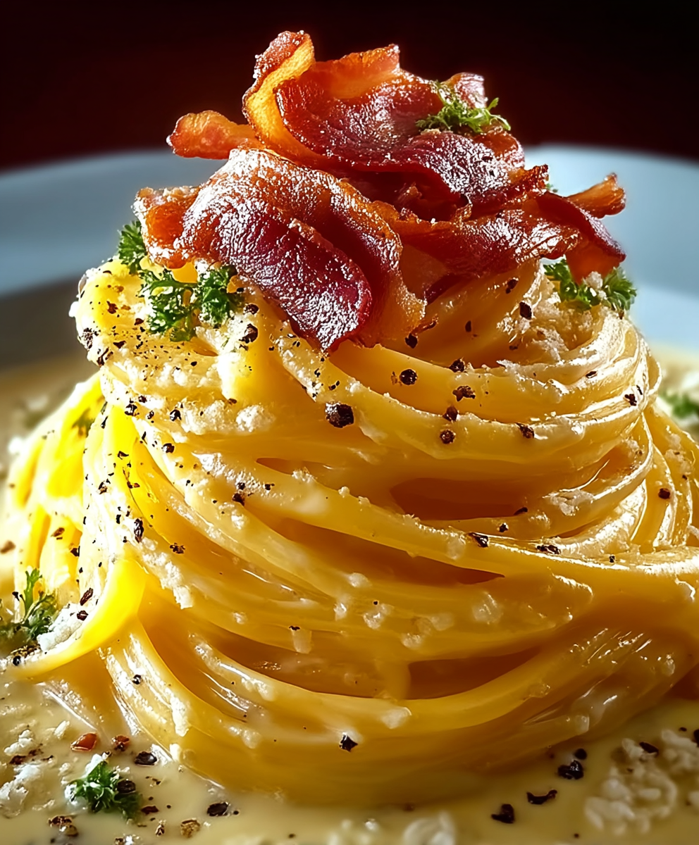 Pâtes carbonara italiennes