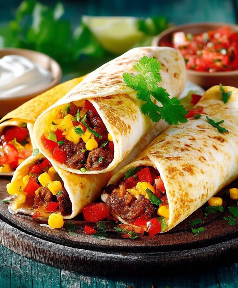 Burritos au boeuf facile