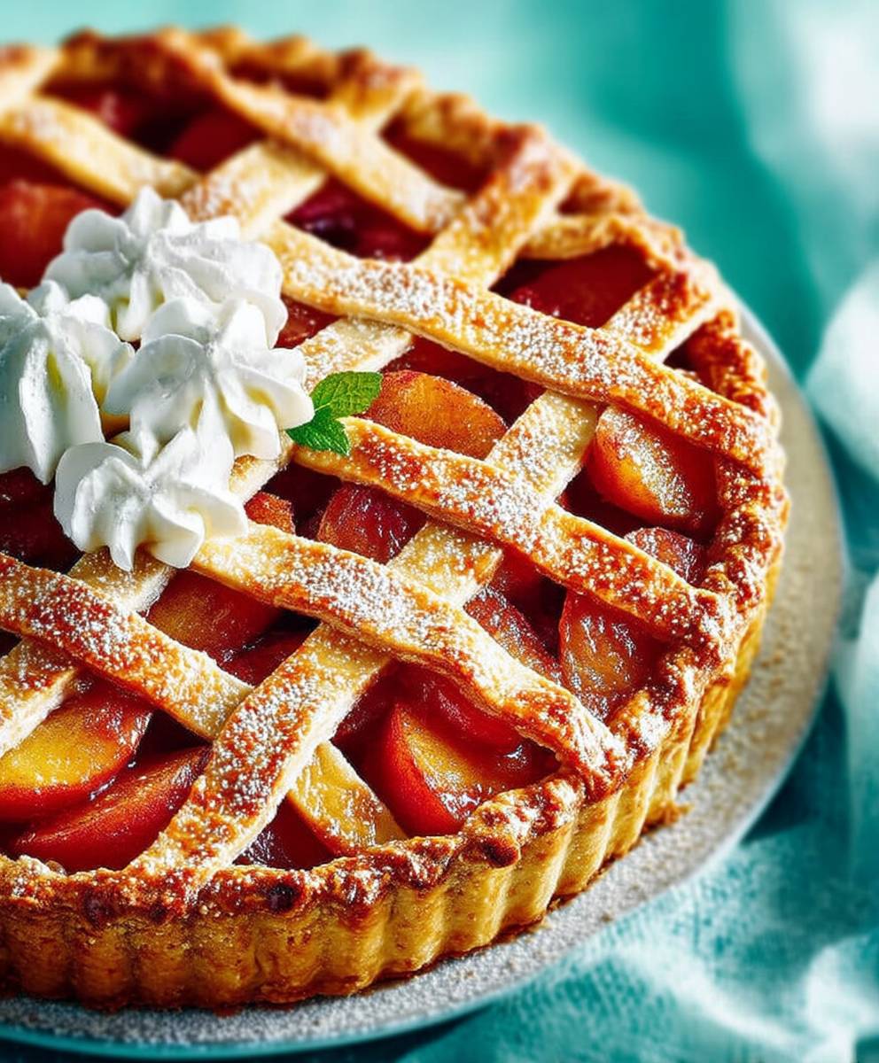 Tarte aux pêches facile