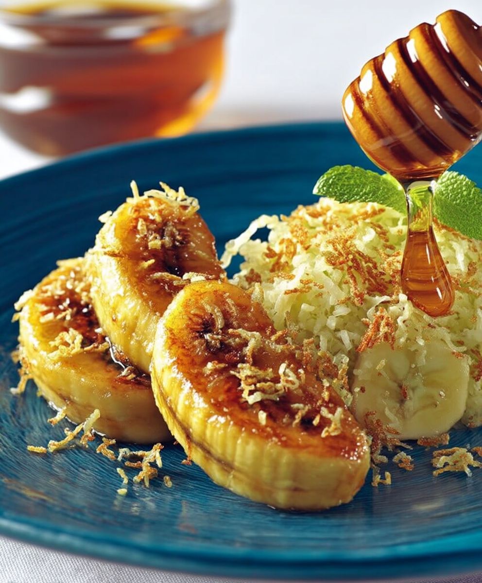Bananes dorées au miel