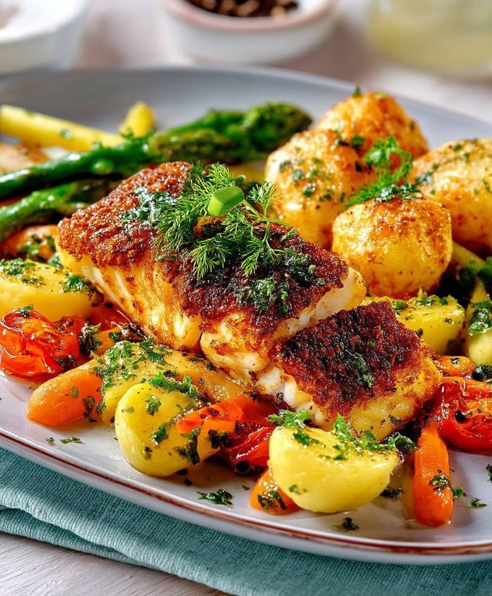 Filet poisson rôti