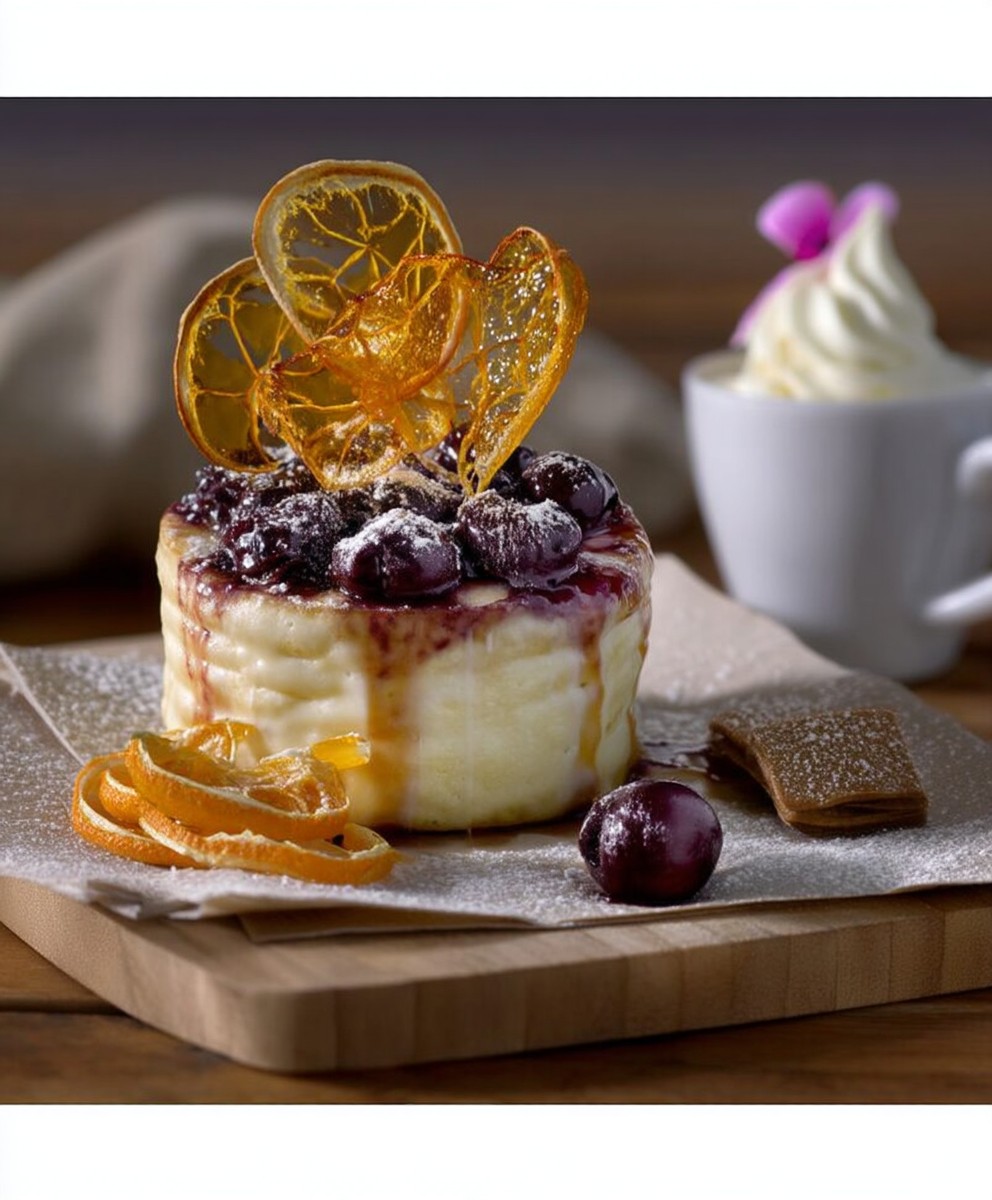 Clafoutis cerises griottes chocolat blanc