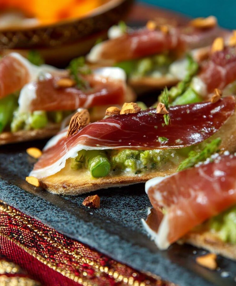 Jambon Serrano poireaux crémeux