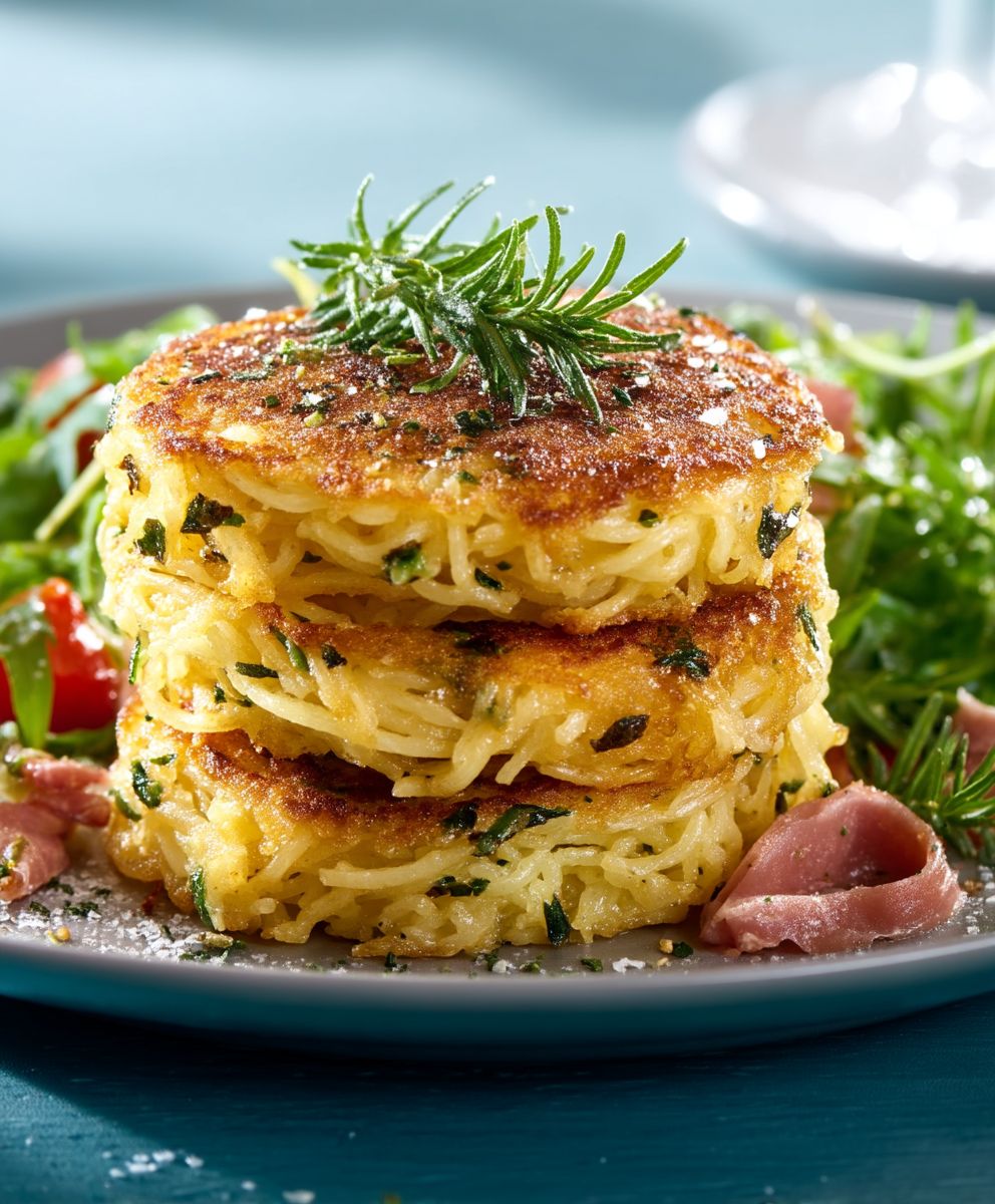 Galettes de pâtes croustillantes