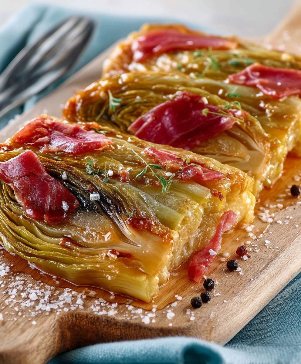Endives au jambon façon tatin