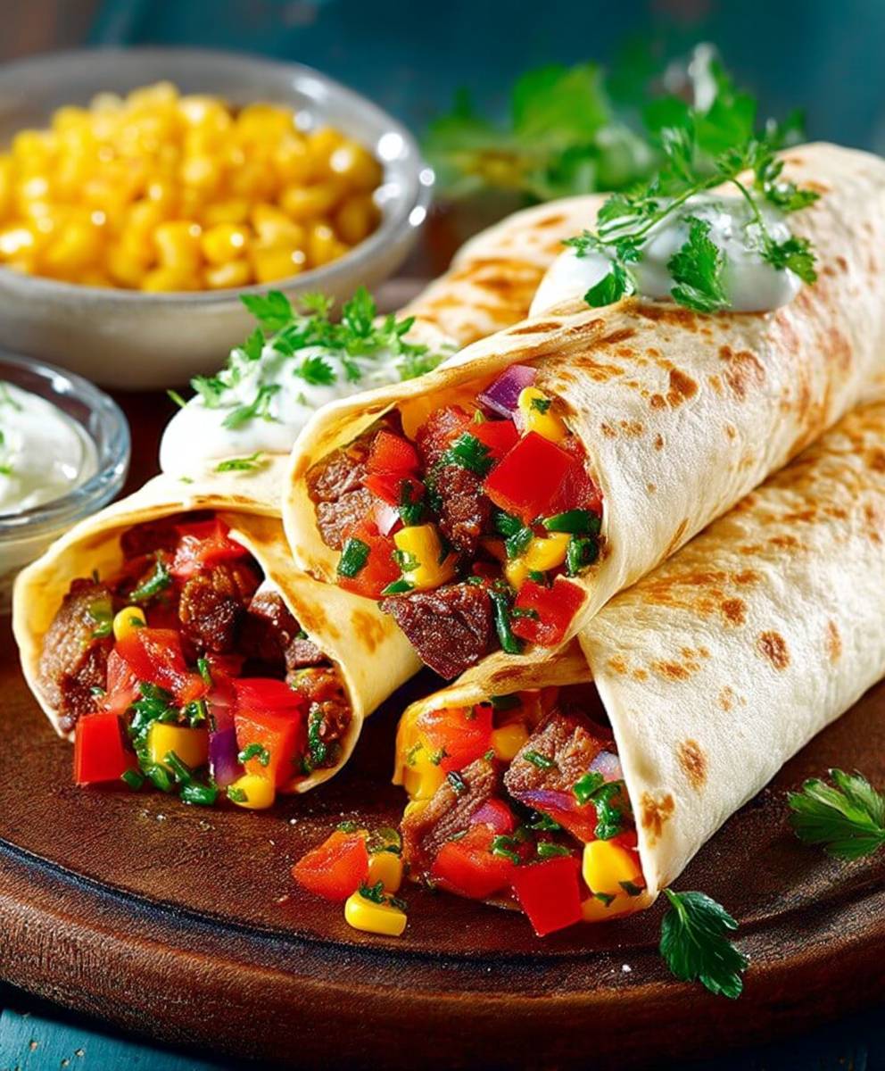 Burritos au boeuf facile