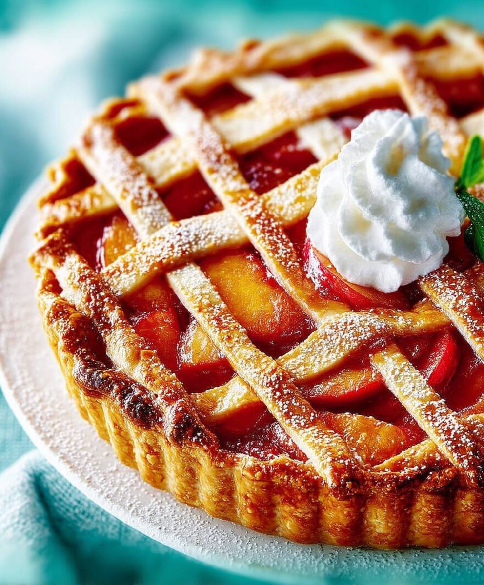Tarte aux pêches facile