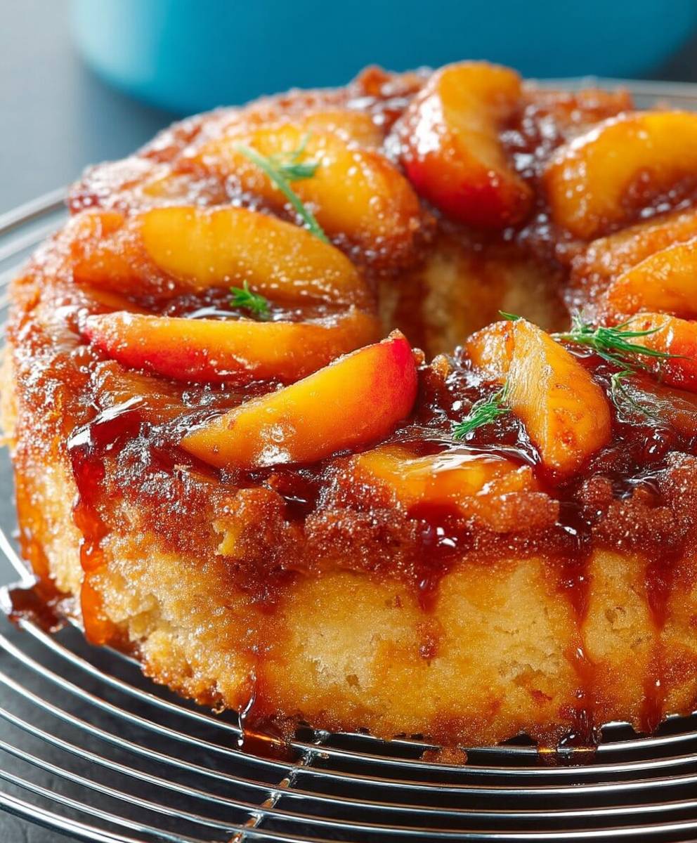 Tarte tatin aux pêches