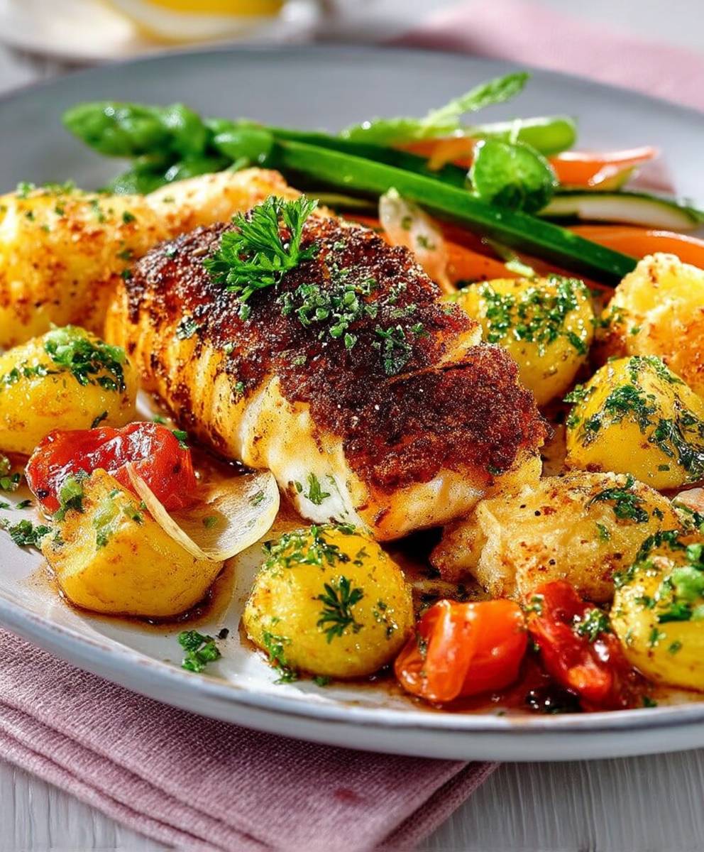 Filet poisson rôti