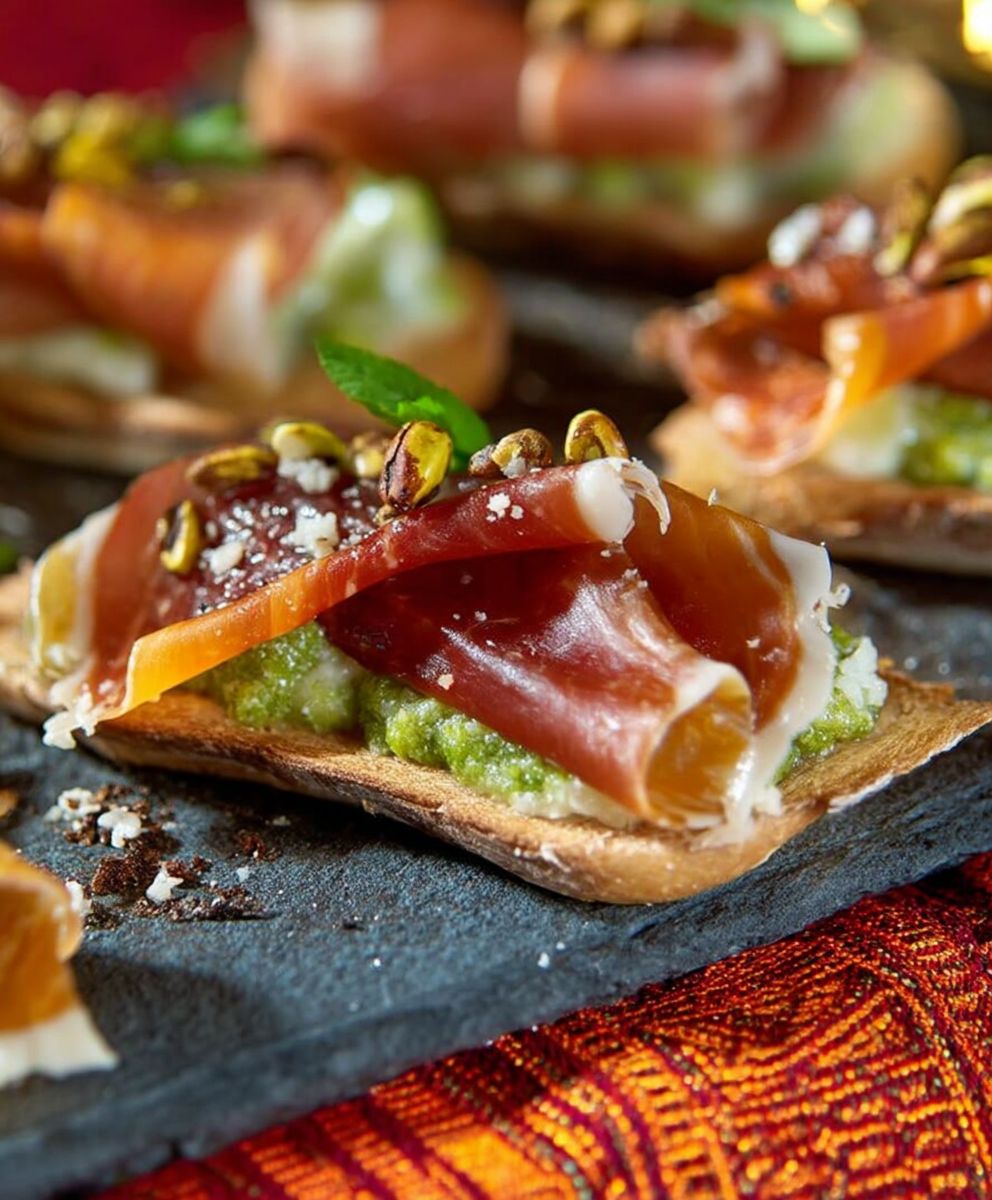 Jambon Serrano poireaux crémeux