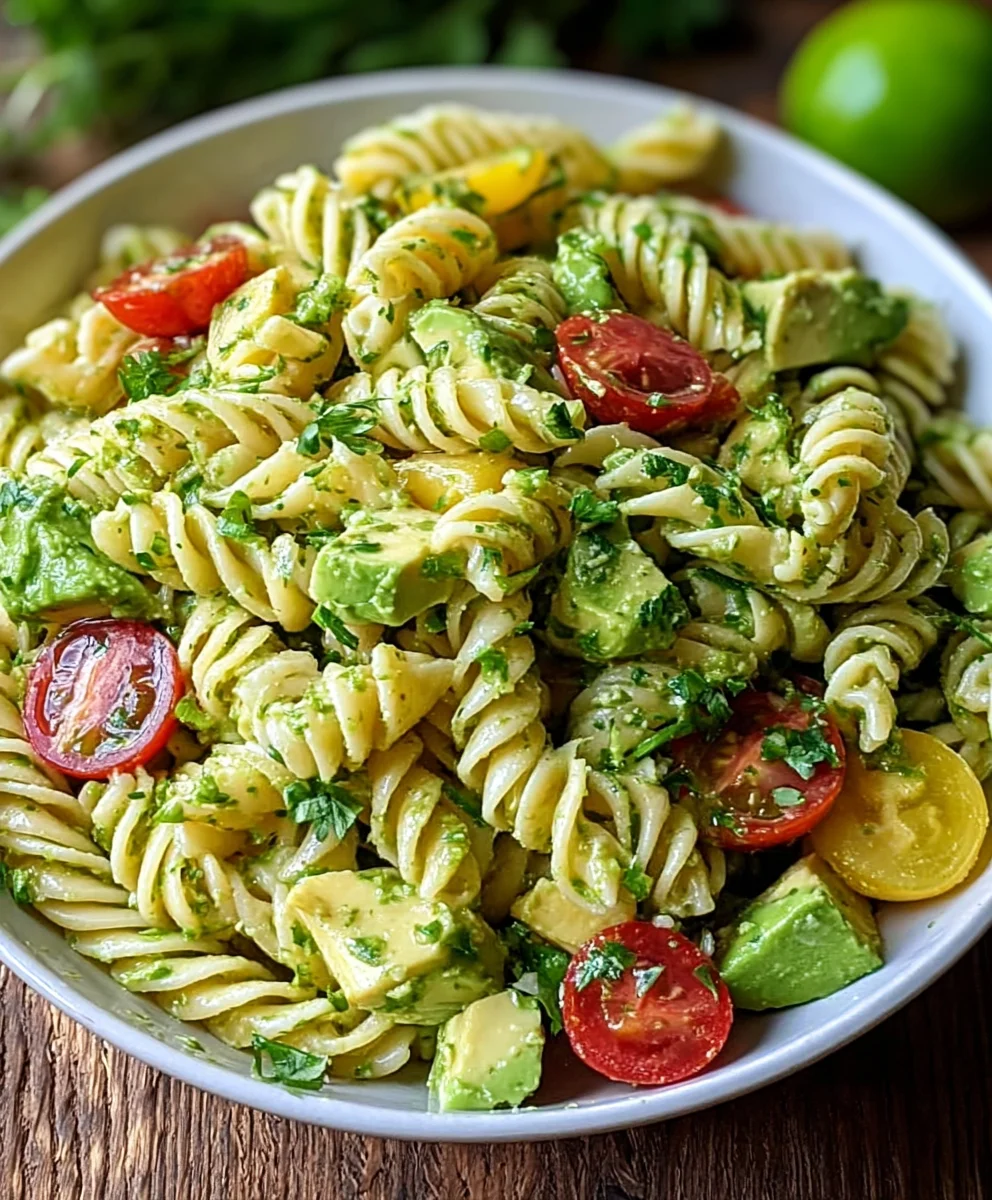Délicieuse Salade de Pâtes Avocat Citron Vert : Un Délice!