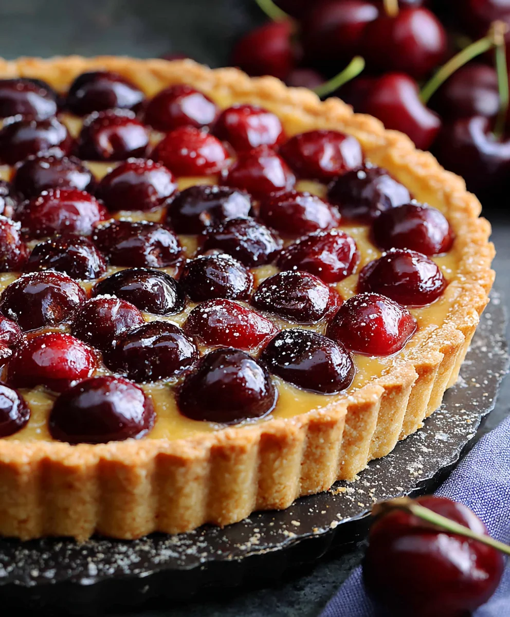 Recette de Tarte aux Cerises Fraîches Irrésistible pour l'Été