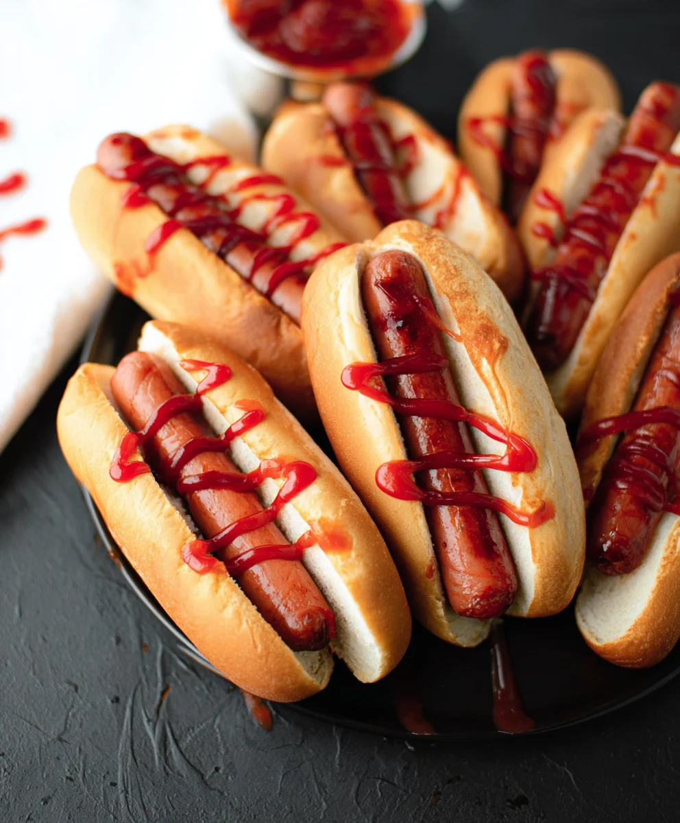 Hot Dogs Doigts Coupés Sanglants pour Halloween : Frissons!