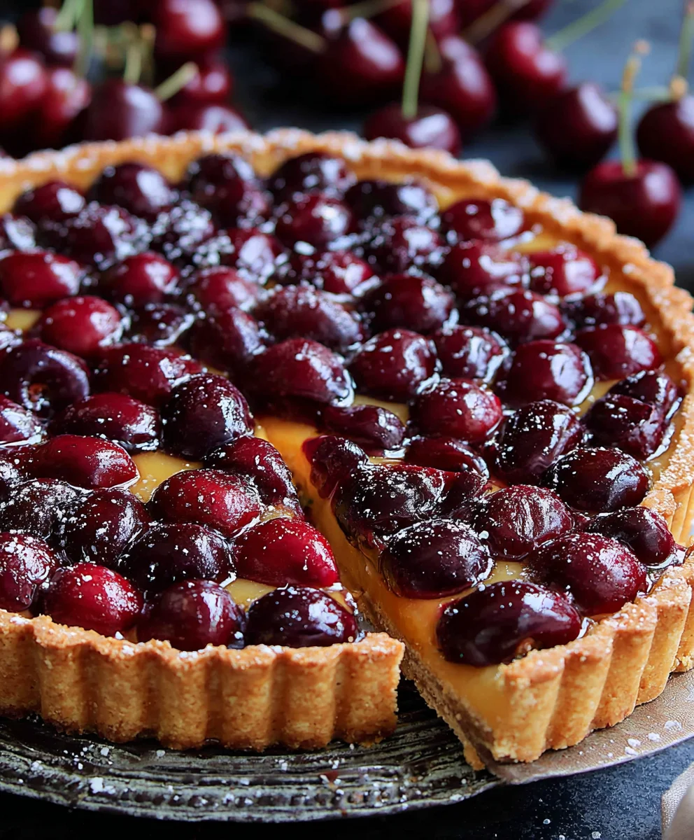 Recette de Tarte aux Cerises Fraîches Irrésistible pour l'Été