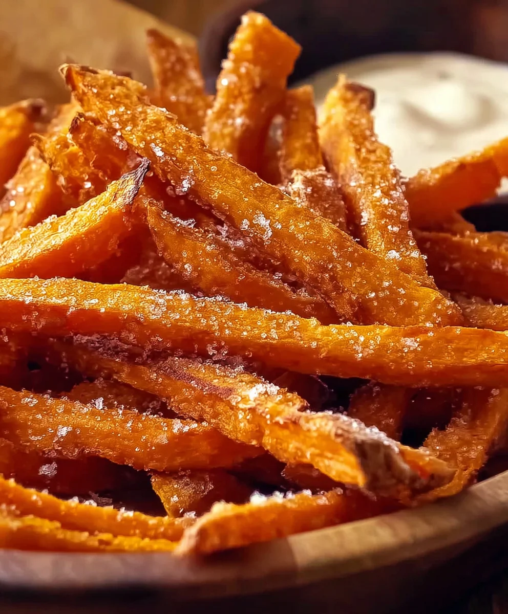 Frites de Patate Douce Croustillantes: Goûter Sain Après l'École