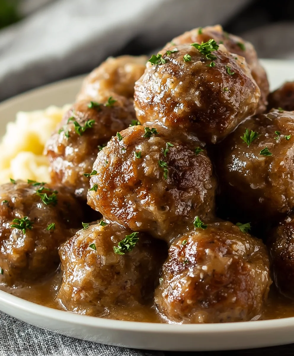 Boulettes Boeuf Mijoteuse Saveur Oignon à la Française