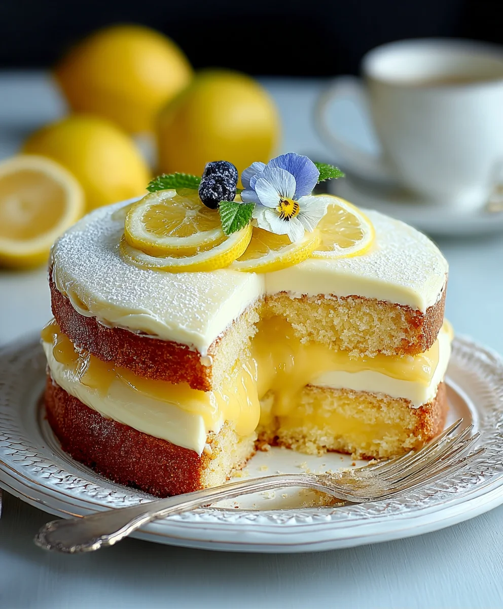 Le meilleur Gâteau au Lemon Curd : Recette simple et savoureuse