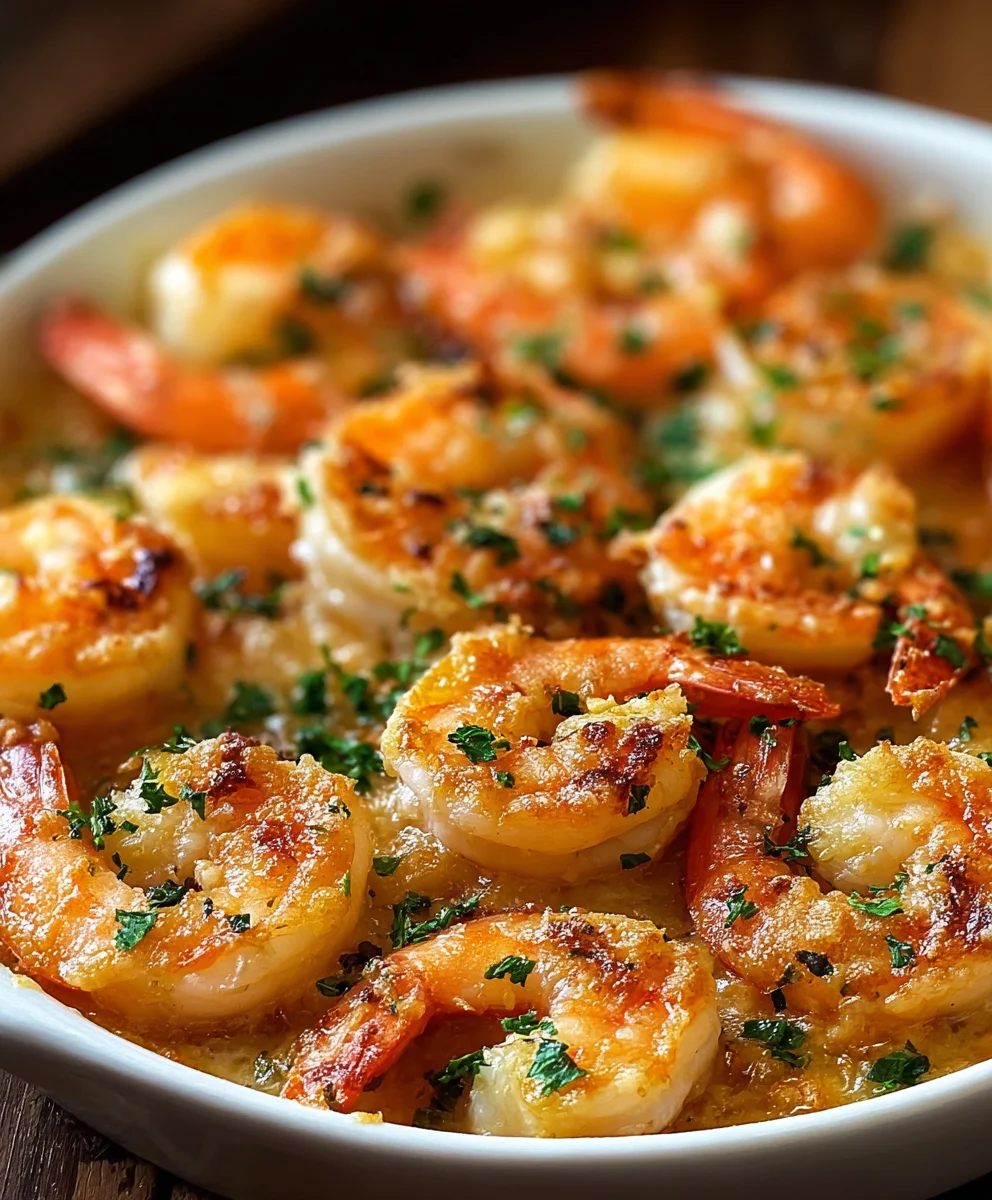 Irrésistibles Crevettes Ail & Parmesan au Four Facile