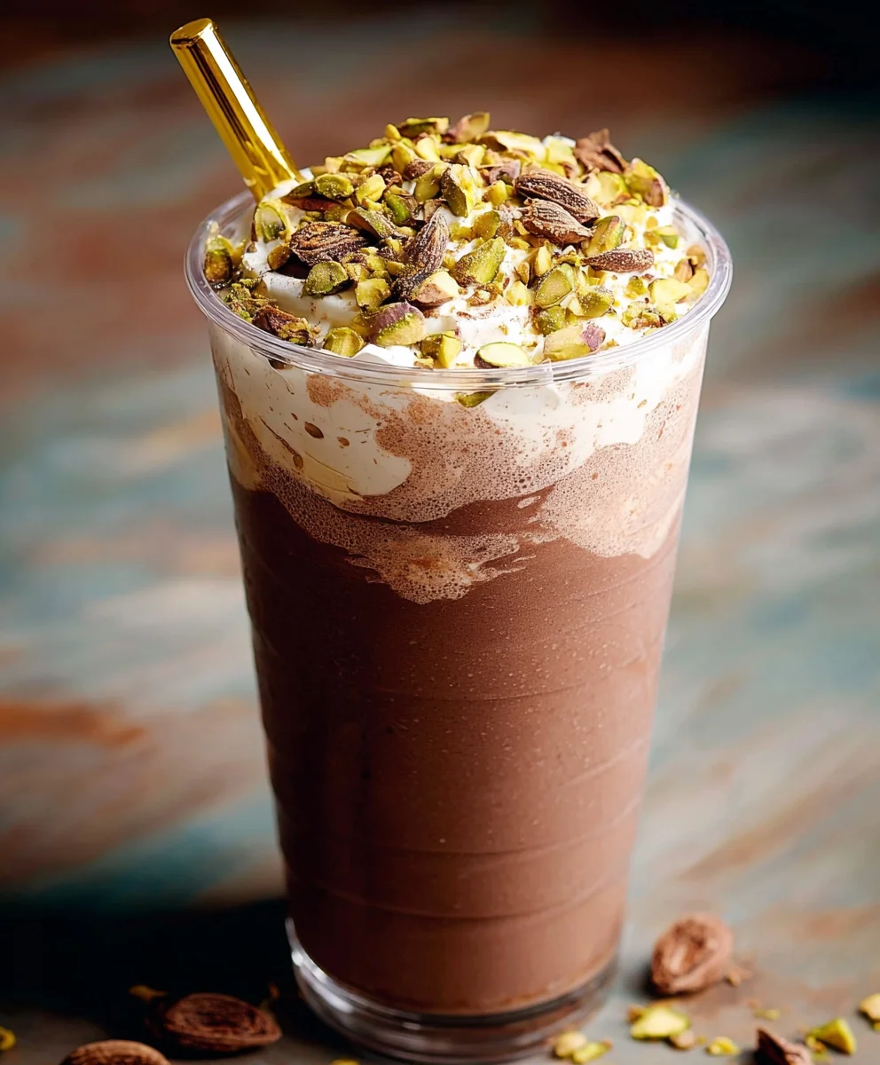 Milkshake Pistache Chocolat Dubai: Le Délice Doré
