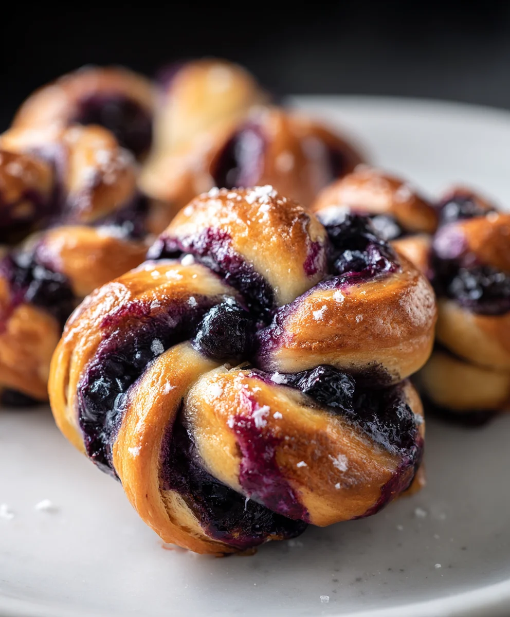 Nœuds aux Myrtilles Moelleux : Recette Facile et Gourmande.