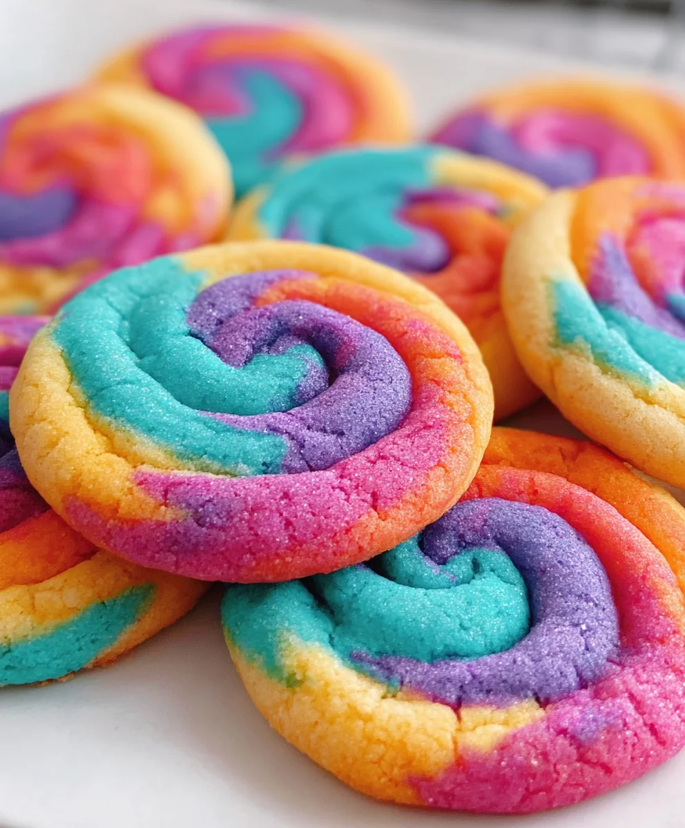 Irrésistibles Biscuits Tie Dye : une explosion de couleurs !