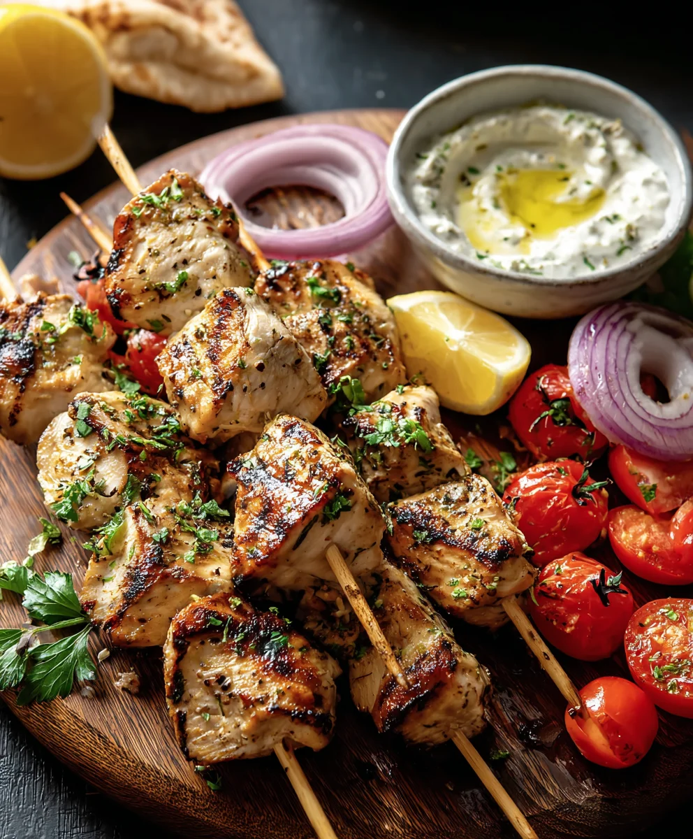 Souvlaki de Poulet Grec : Une Explosion de Saveurs Facile !