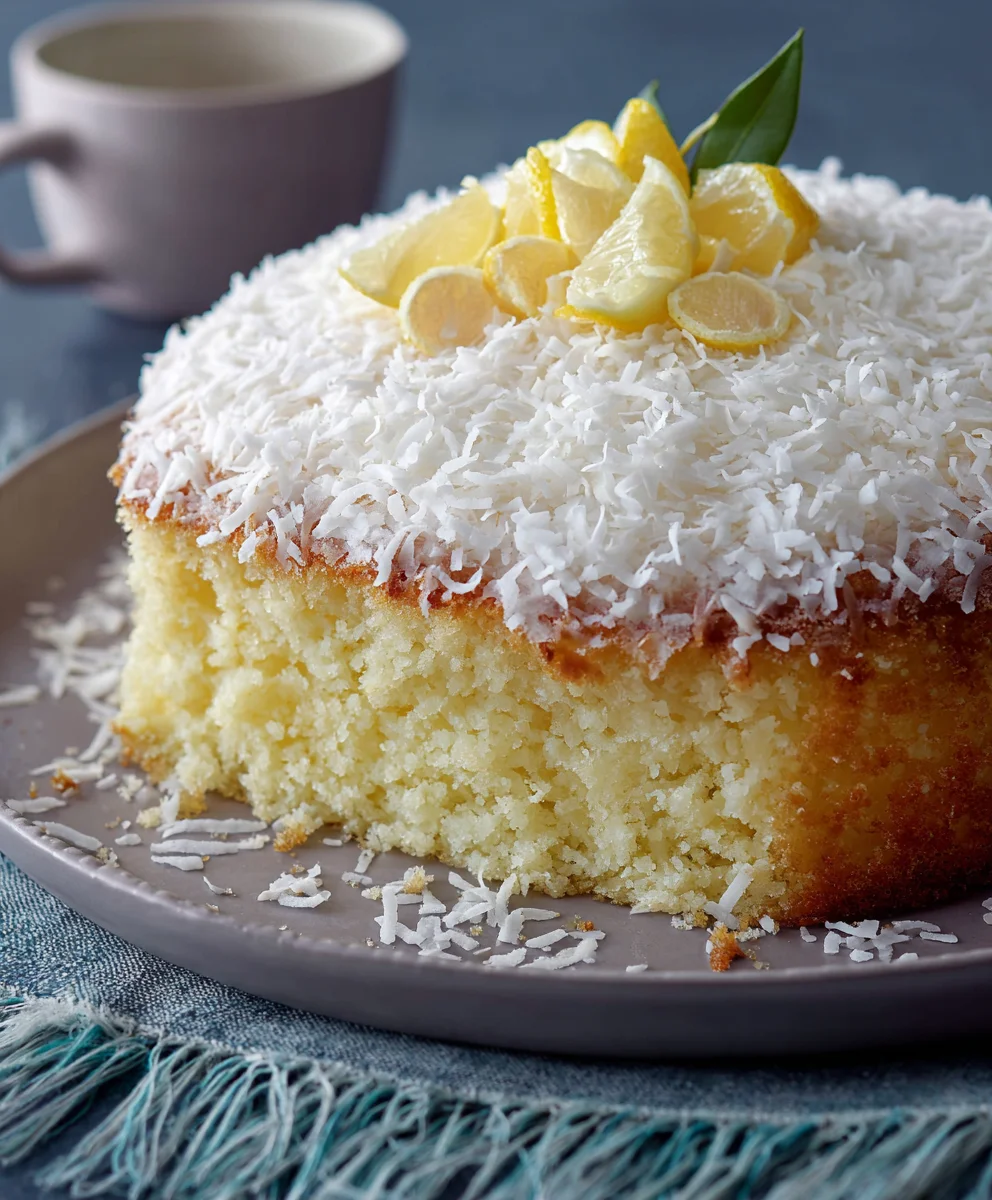 Gâteau Citron Coco Moelleux : Fraîcheur Exotique Garantie !