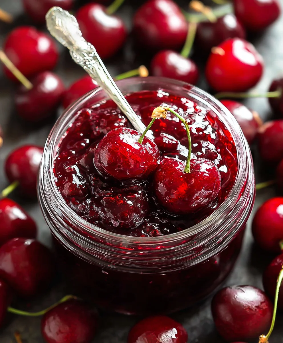 Délicieuse Confiture de Cerises Fraîches pour Gourmands