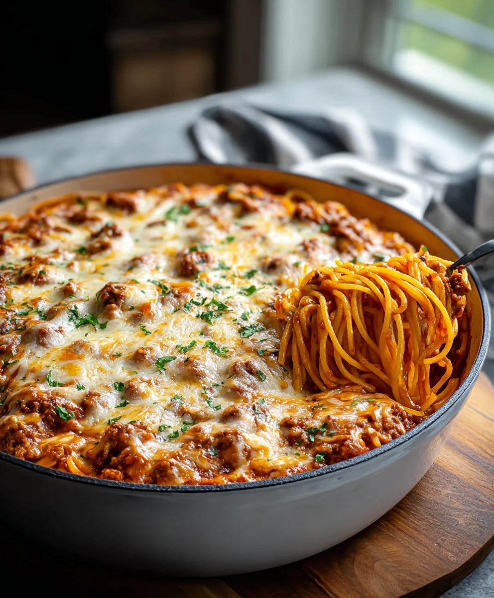 Spaghetti Gratiné au Bœuf : La Recette Crémeuse et Facile