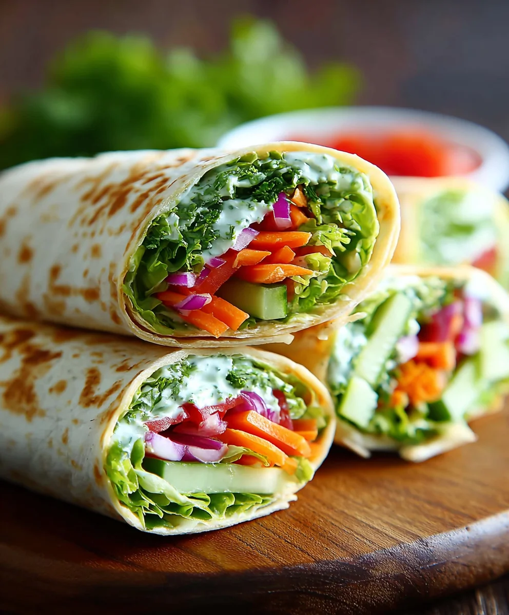 Wraps Végétariens Rafraîchissants pour Dîner d'Été Léger