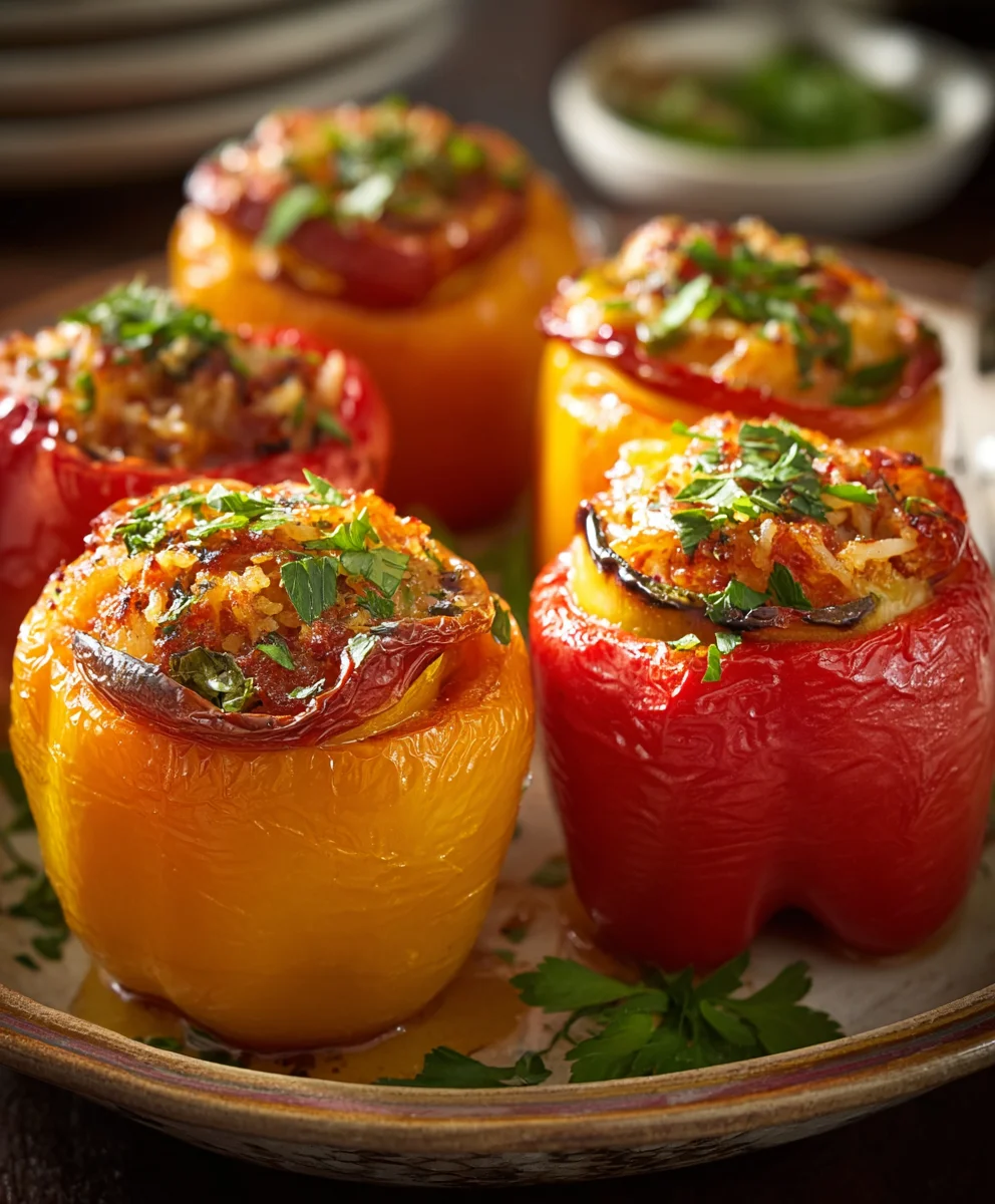 Poivrons Farcis Faciles au Boeuf : Recette Rapide et Savoureuse