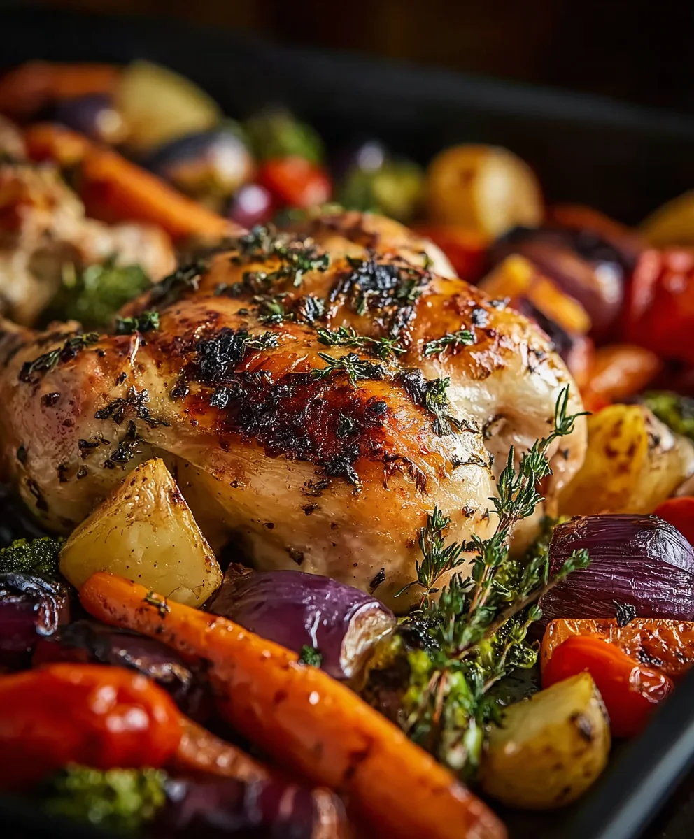 Poulet Rôti Rapide & Légumes: Recette Facile