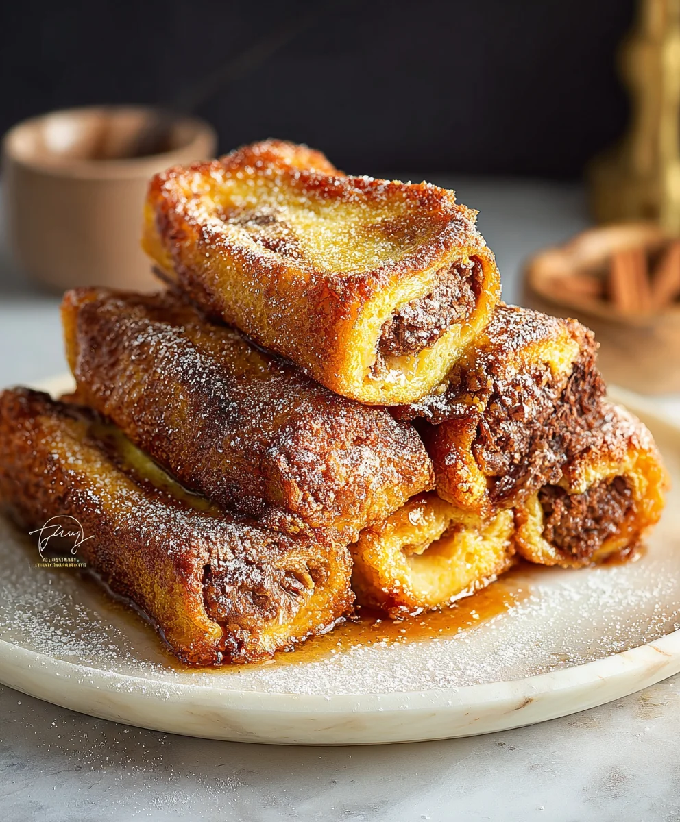 Roulés Pain Perdu Faciles & Gourmands