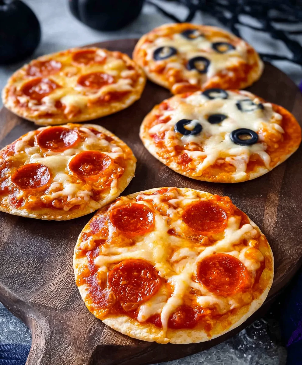 Mini Pizzas Halloween Faciles : Recette Rapide