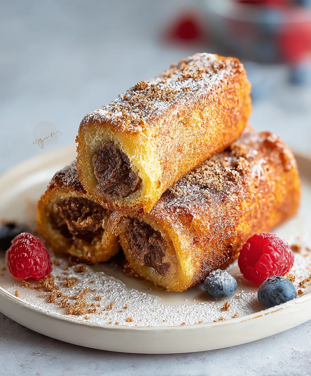 Roulés Pain Perdu Faciles & Gourmands