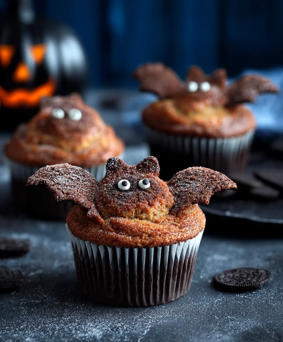 Muffins Halloween Pipistrello : Recette facile et gourmande