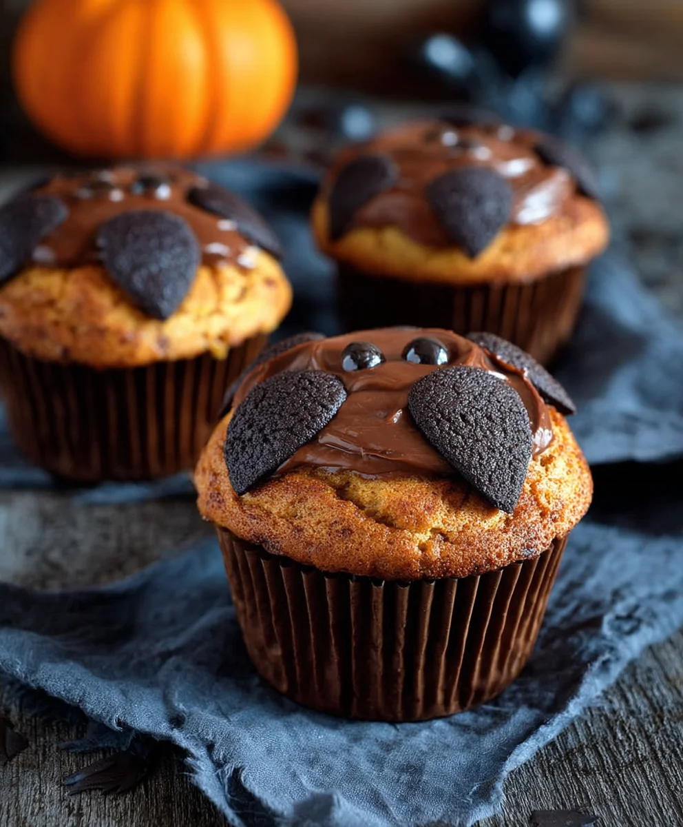 Muffins Halloween Pipistrello : Recette facile et gourmande