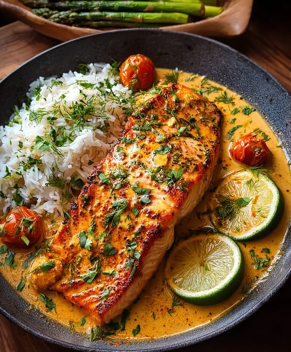 Saumon Curry Coco Ail Beurre Rapide et Facile