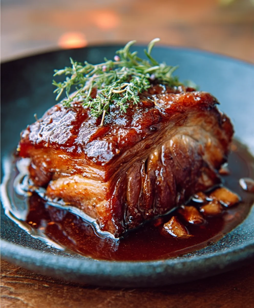 Bœuf Confit à la Bière et Sirop Érable Fondant