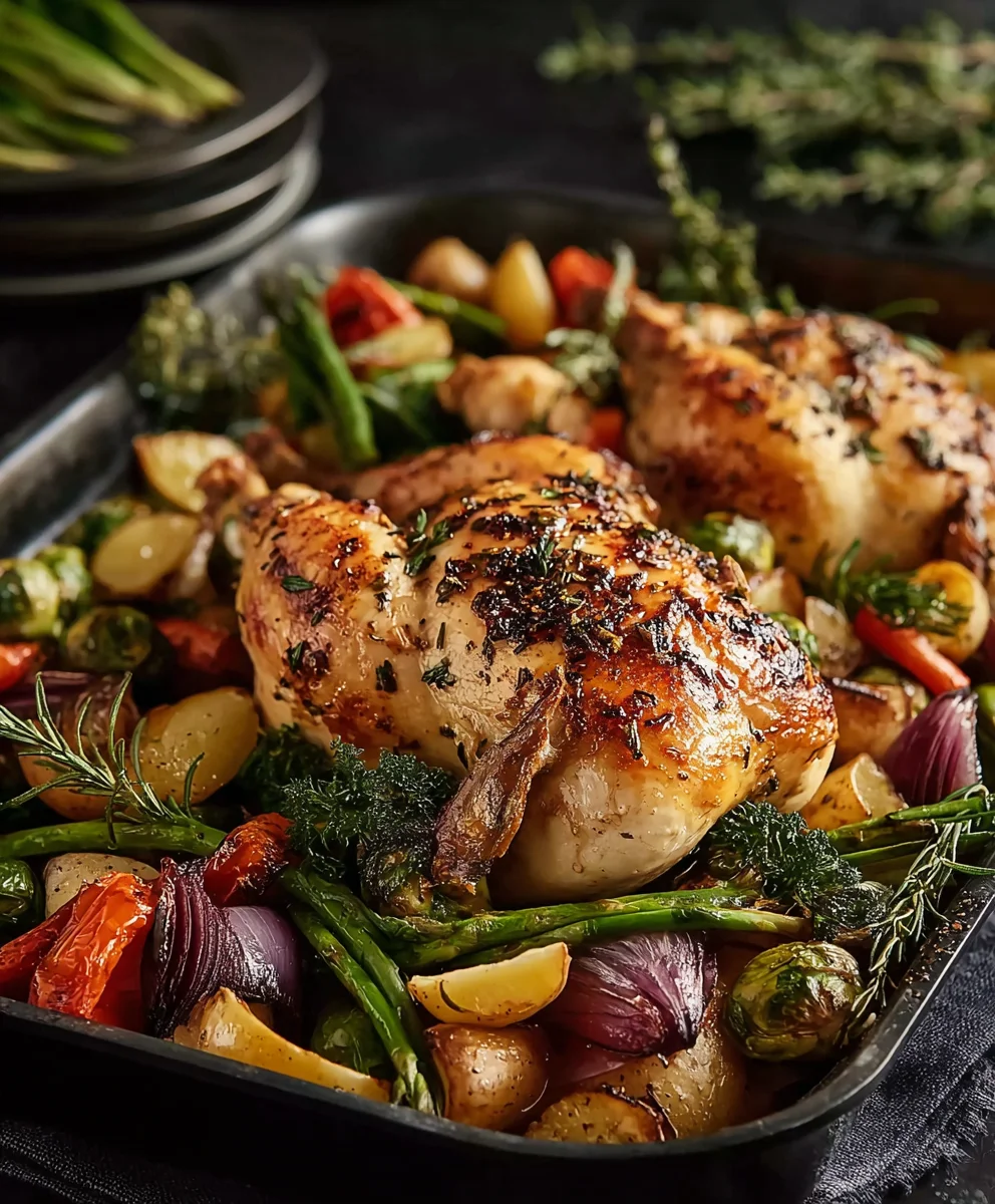Poulet Rôti Rapide aux Légumes: Recette Facile