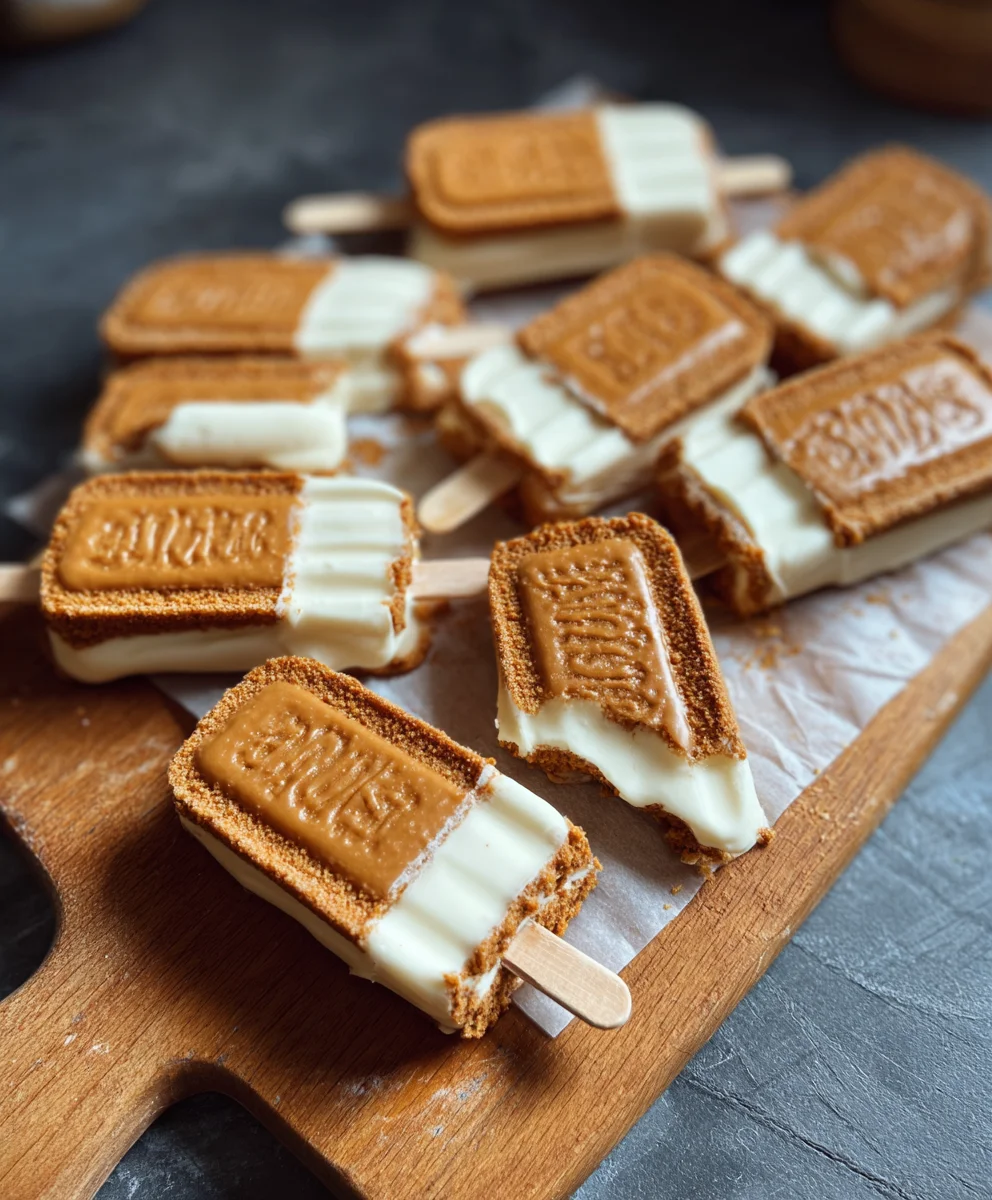Barres Glacées Spéculoos Faciles (Sans Sorbetière)